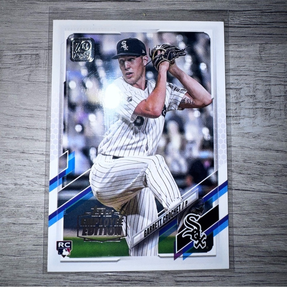 2021 Topps GARRETT CROCHET Employee Edition Rare card #362 CHICAGO WHITE SOX - Picture 1 of 4